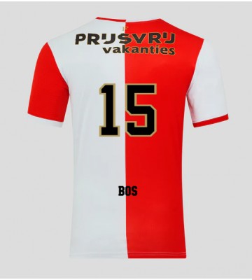 Feyenoord Jordan Bos #15 Replica Home Stadium Shirt 2025-26 Short Sleeve